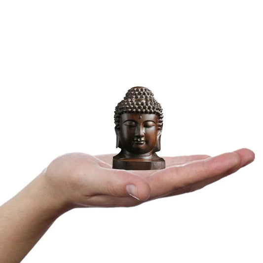 2.36'' Wooden Sakyamuni Buddha Statue