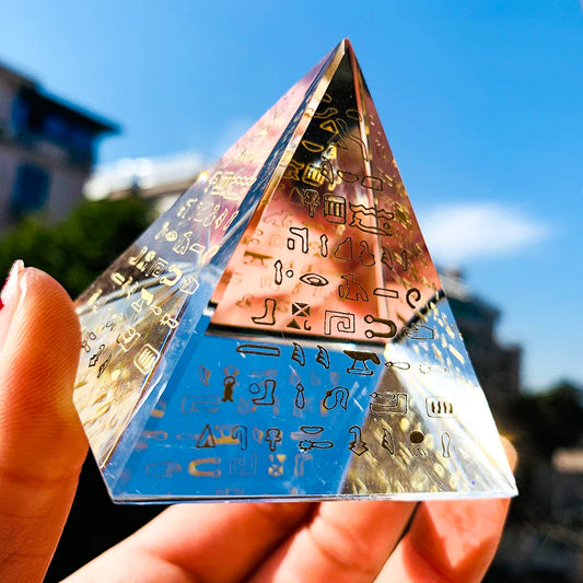 Feng Shui Egypt Crystal Pyramid Ornament