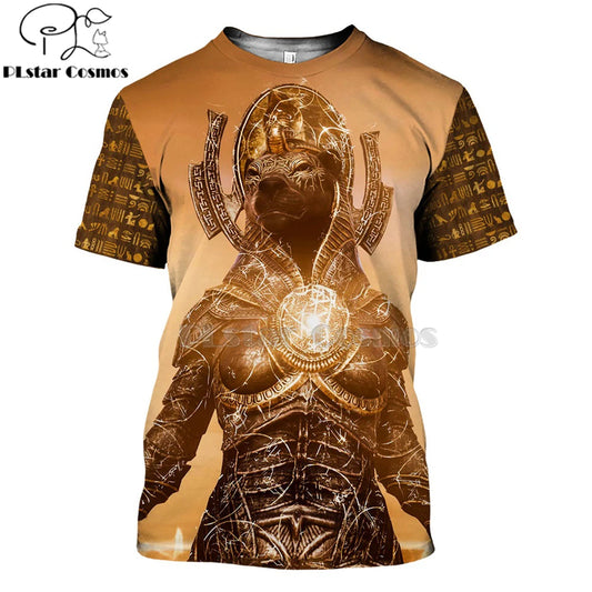 Mysterious Retro Ancient Horus Egypt Totem 3D T-Shirts