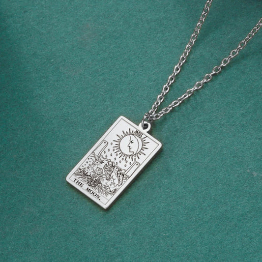 LIKGREAT Tarot Card Necklace