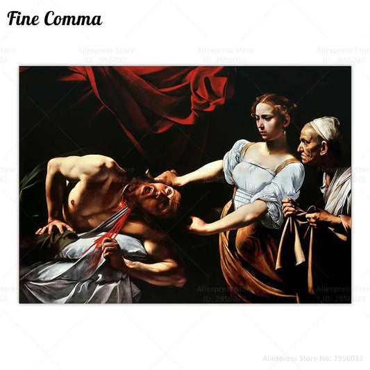 Caravaggio Judith Beheading Holofernes Vintage Poster