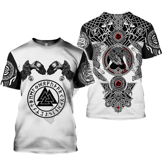 2021 Latest Viking Symbol Printed T-Shirt