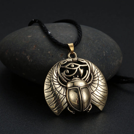 Kinitial Vintage Eye of Horus Egypt Protection Pendant