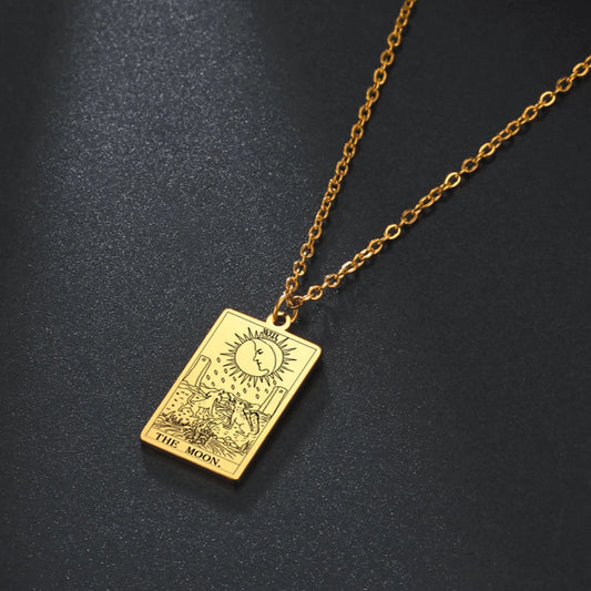 LIKGREAT Tarot Card Necklace