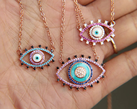 NEW Authentic Turquoise Turkish Evil Eye Necklace