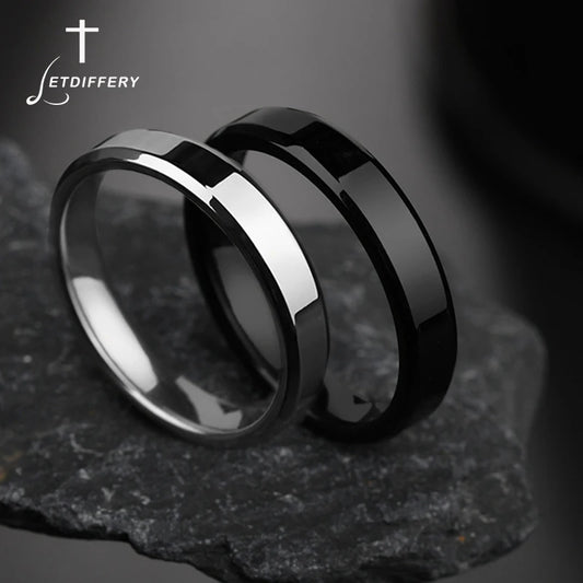 Letdiffery 4mm Simple Smooth Rings