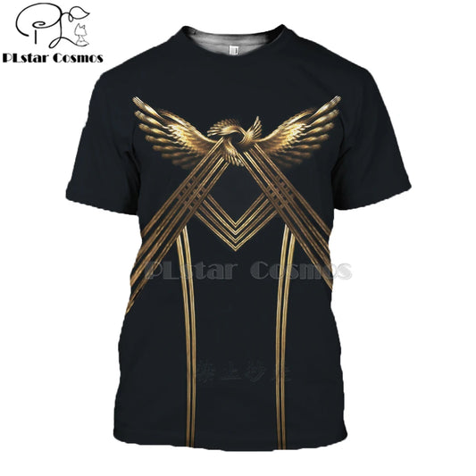 Mysterious Retro Ancient Horus Egypt Totem 3D T-Shirts
