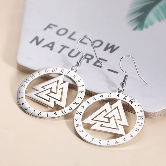 Dawapara Nordic Valknut Earrings