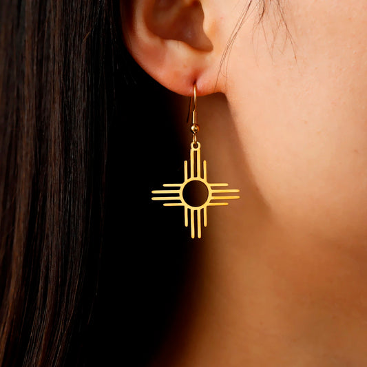Zia Sun Symbol Earrings