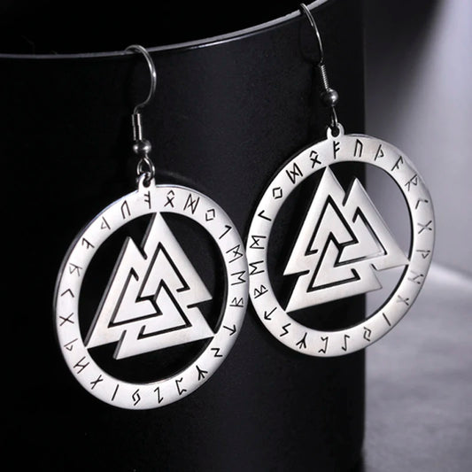 Dawapara Nordic Valknut Earrings