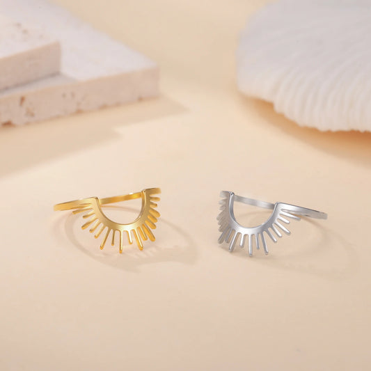Skyrim Semicircle Sun Ring for Women