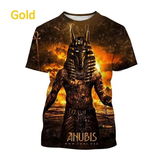 Grim Reaper Anubis 3D Printed T-Shirt