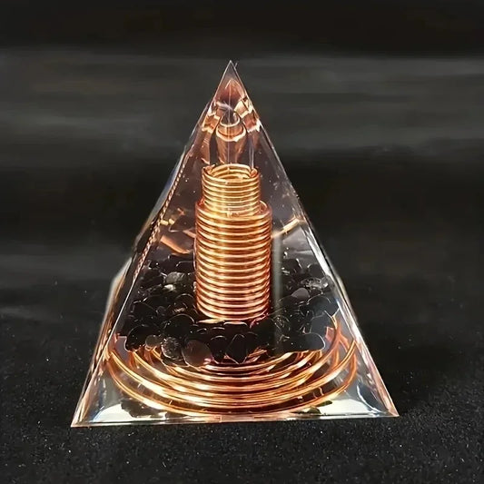 1pc Crystal Stone Orgone Pyramid Energy Generator