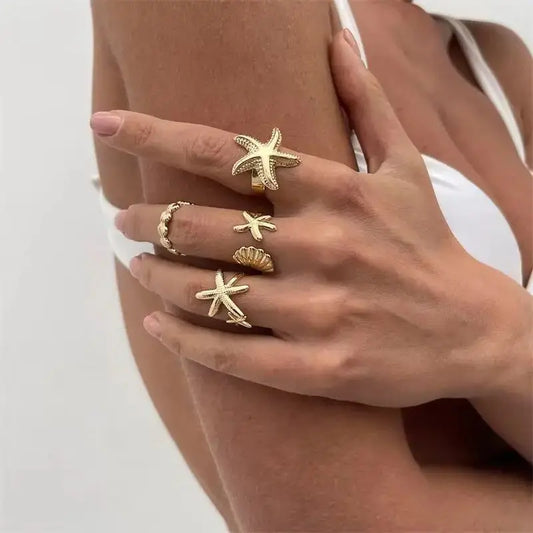 4 Pcs/Set Vacation Style Starfish