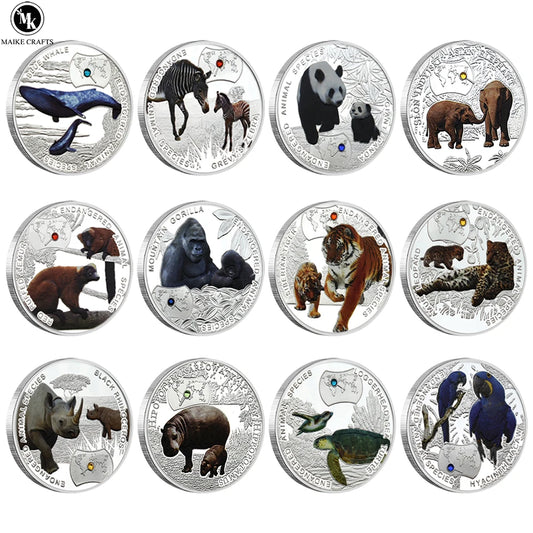 African Endangered Animals Challenge Coin
