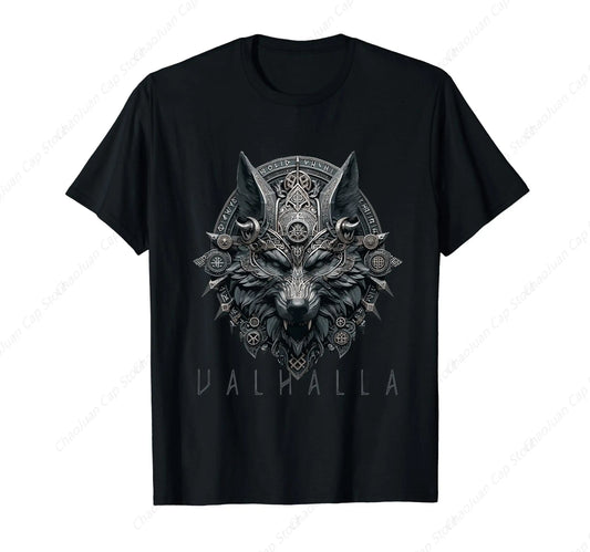Valhalla Wolf Mask Odin Runes Norse