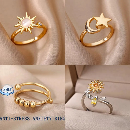 Anti-Stress Fidget Spinner Rings for Women