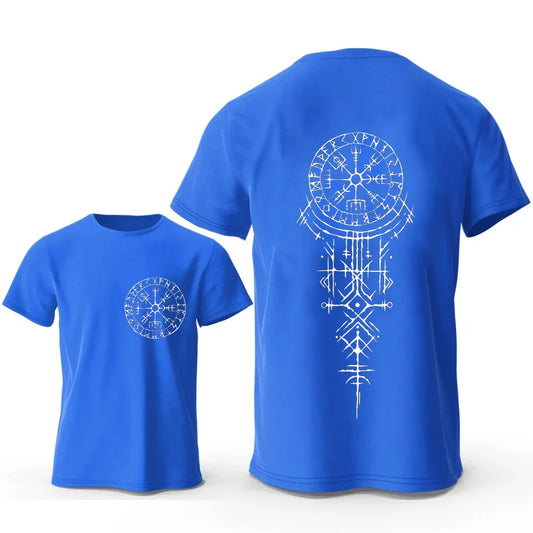 Viking Runic Compass Graphic T-Shirts