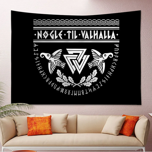 Simsant Viking Raven Anime Tapestry