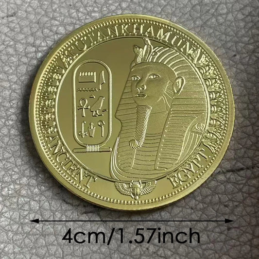 Ancient Egyptian Anubis Silver Coin