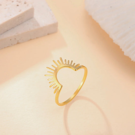 Skyrim Semicircle Sun Ring for Women