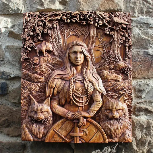Odin Ravens Viking Mythology Wall Sculptures