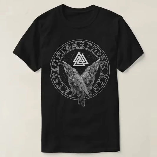 Vikingiess Rise Valknut Rune Hugin