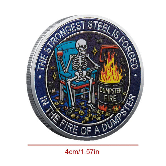 Trashcan Fire Commemorative Coin