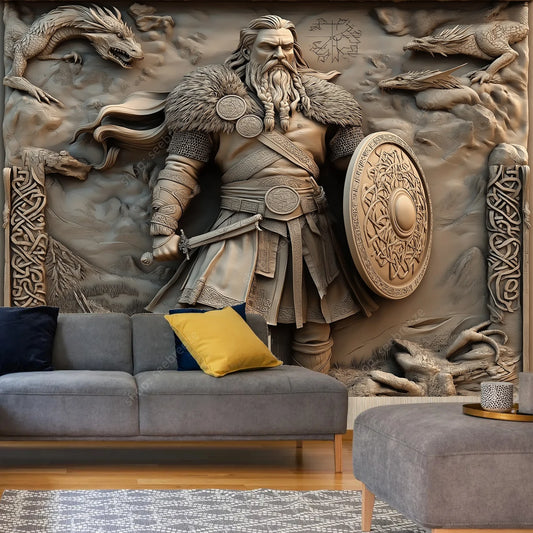 Viking Warrior Tapestry