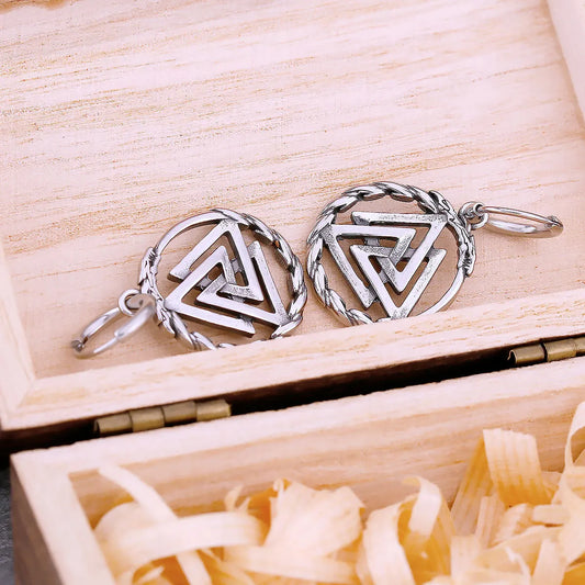 Vikings Ouroboros Dragon Drop Earrings for Men