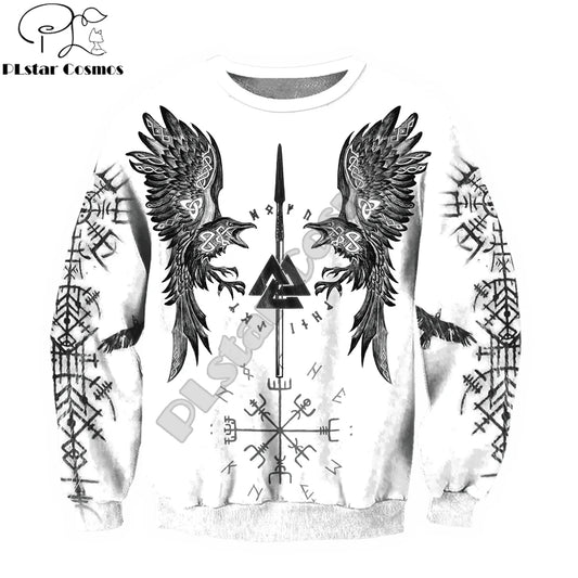 Odin Raven Valknut Vegvisir