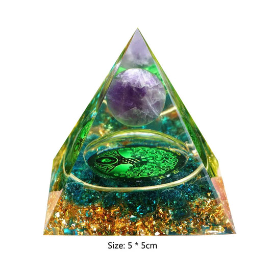 Crystal Stone Orgone Pyramid Energy Generator