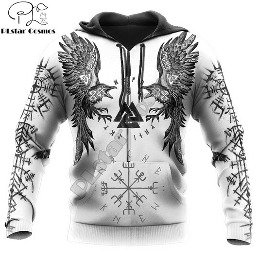 Odin Raven Valknut Vegvisir