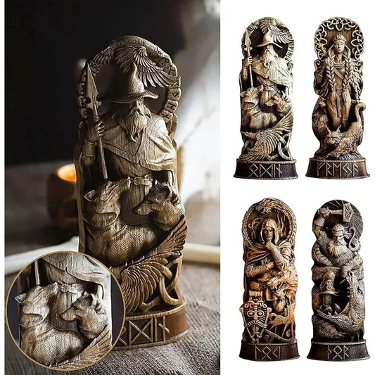 Nordic Gods Odin Statue Decoration