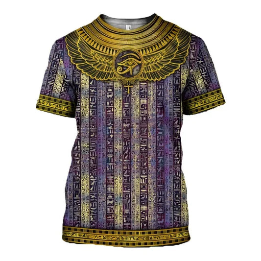 Fashionable Egyptian Wind Print T-Shirt