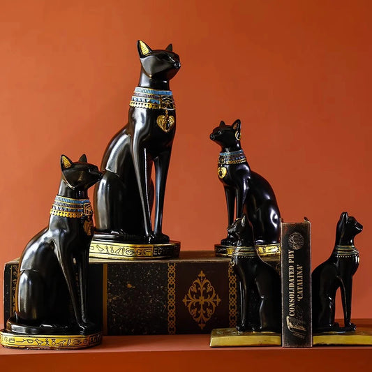 Egyptian Animal God Resin Statue Bookend