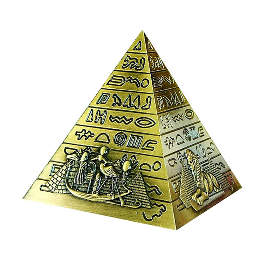 Bronze Alloy Pyramid Model