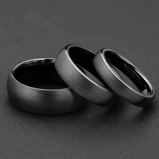 Kolmnsta Ceramic Brushed Black Ring