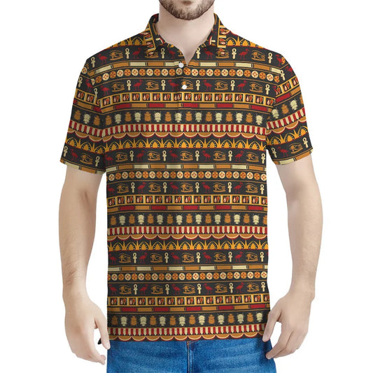 Ancient Egypt Pattern Polo Shirt