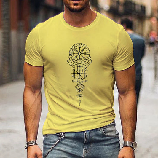 Viking Runic Compass Graphic T-Shirts