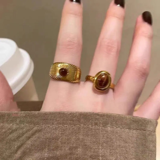 Lucky Vintage Brown Tiger Eye Stone
