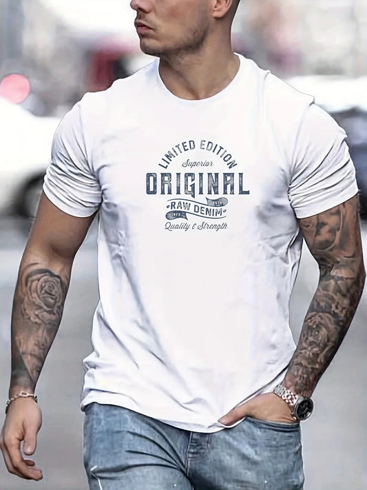 Men’s Letter Print T-Shirt