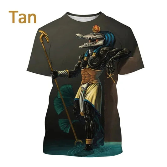 Grim Reaper Anubis 3D Printed T-Shirt