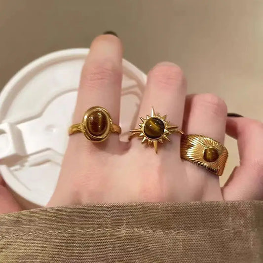 Lucky Vintage Brown Tiger Eye Stone