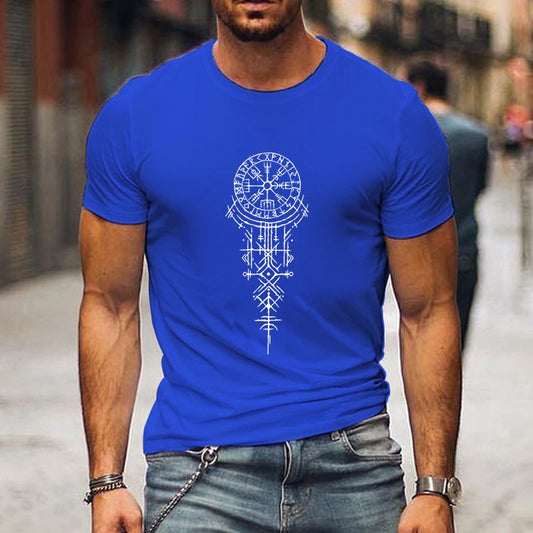 Viking Runic Compass Graphic T-Shirts