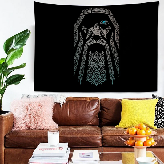 Simsant Viking Raven Anime Tapestry