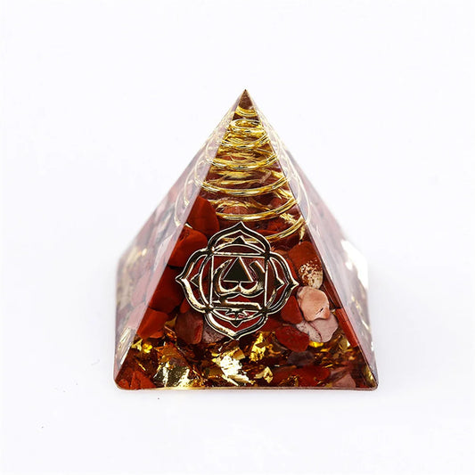 Natural Stone Orgonite Pyramid