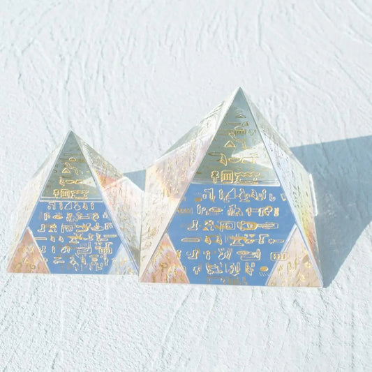 Triangle Scripture Pyramid Ornament