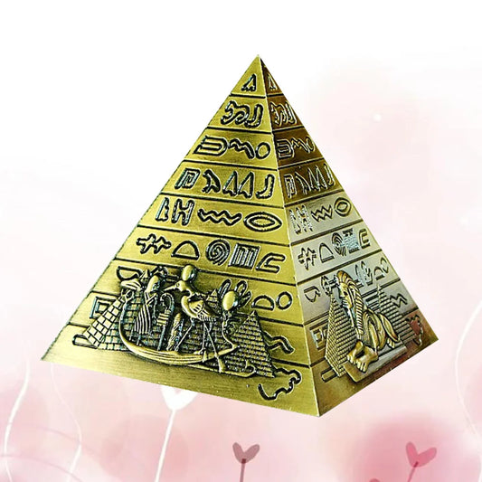 Bronze Alloy Pyramid Model