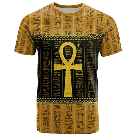 Ancient Egypt Goddess Pharaoh 3D Printed T-Shirt